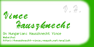 vince hauszknecht business card